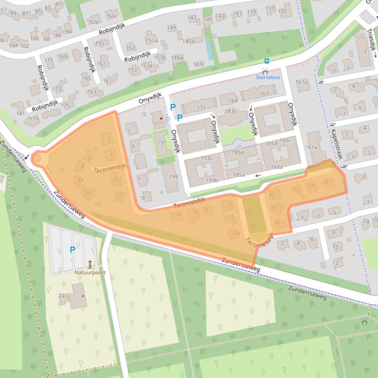 Kaart van postcodegebied 4706TC.