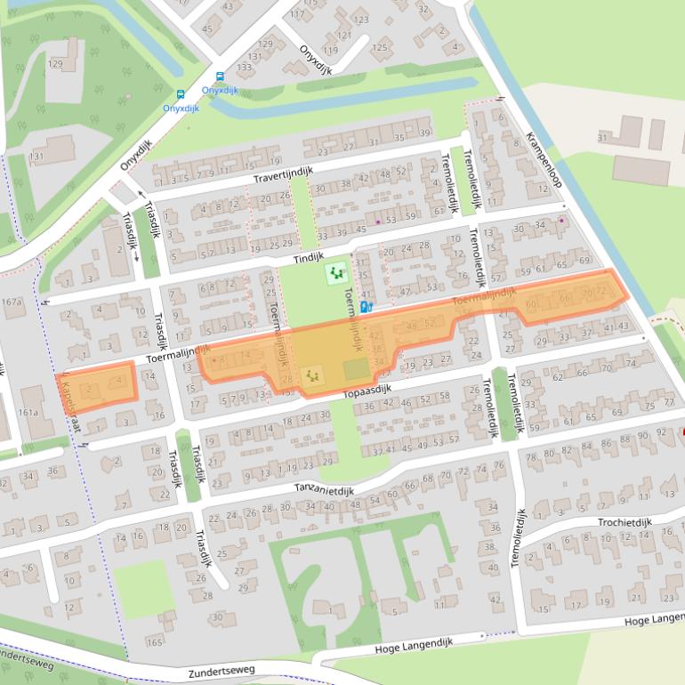 Kaart van postcodegebied 4706TH.
