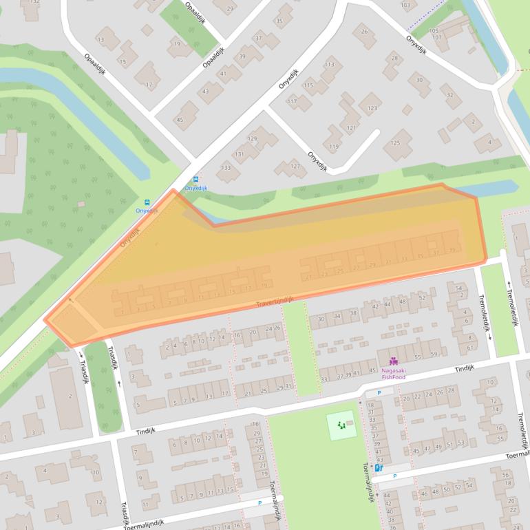 Kaart van postcodegebied 4706TR.