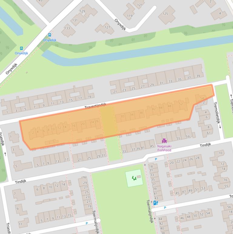 Kaart van postcodegebied 4706TS.