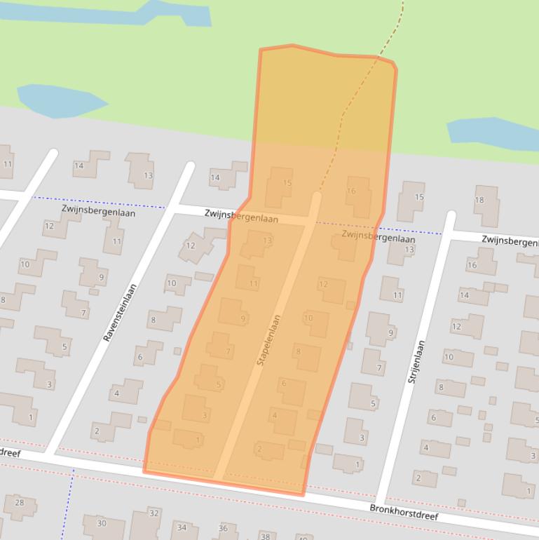 Kaart van postcodegebied 4706VH.