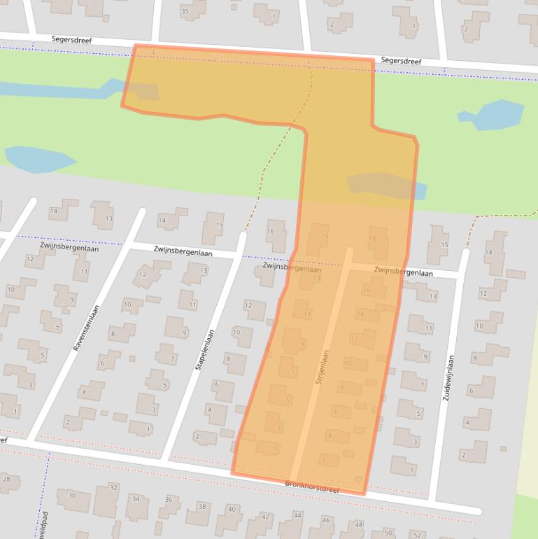 Kaart van postcodegebied 4706VK.