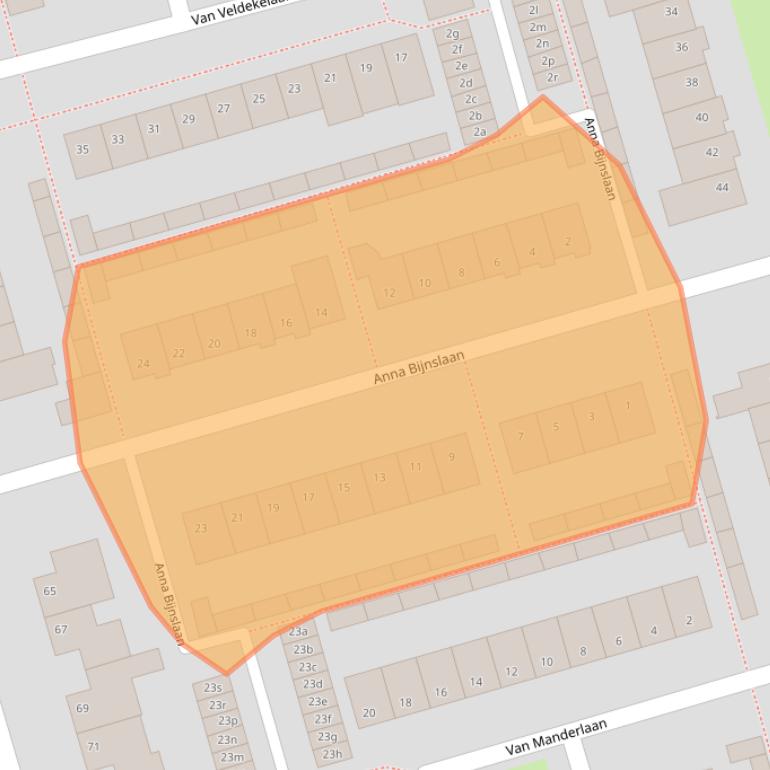 Kaart van postcodegebied 4707AK.