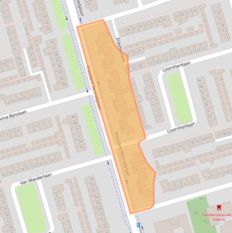 Kaart van postcodegebied 4707AV.