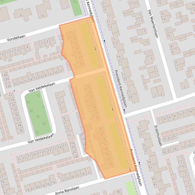 Kaart van postcodegebied 4707BB.