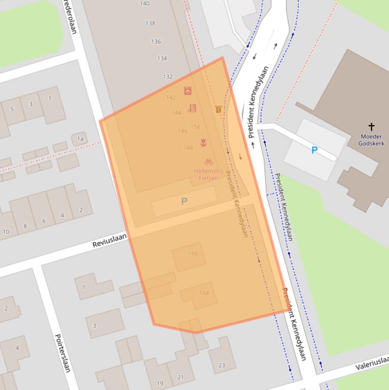 Kaart van postcodegebied 4707BG.