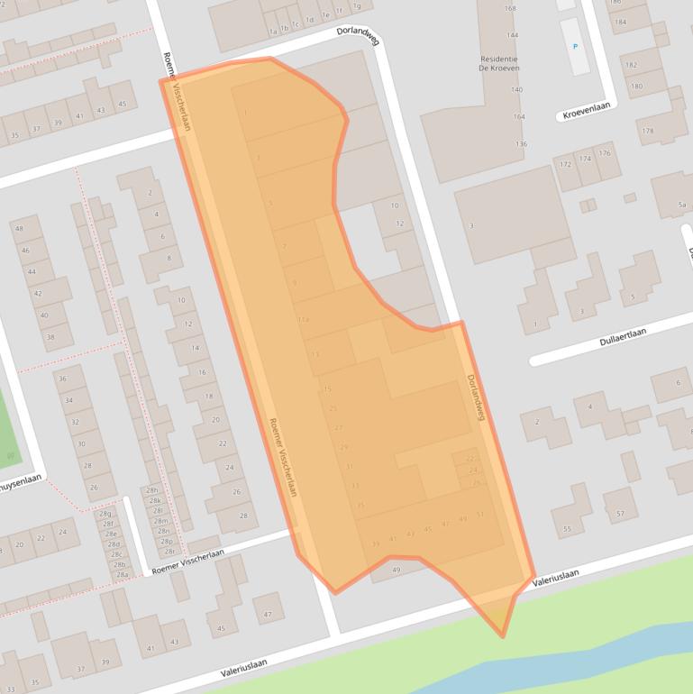 Kaart van postcodegebied 4707BX.