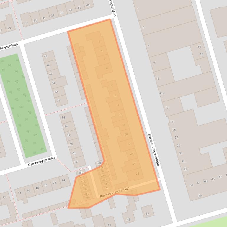 Kaart van postcodegebied 4707BZ.
