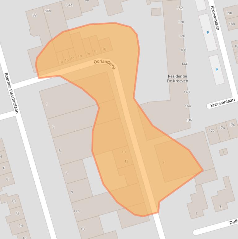 Kaart van postcodegebied 4707CA.