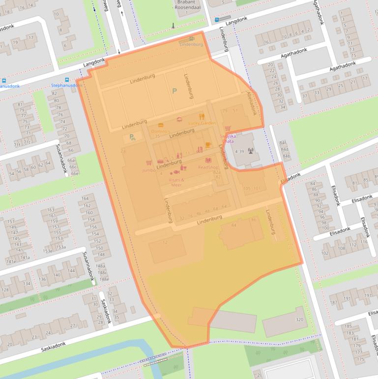 Kaart van postcodegebied 4707CR.