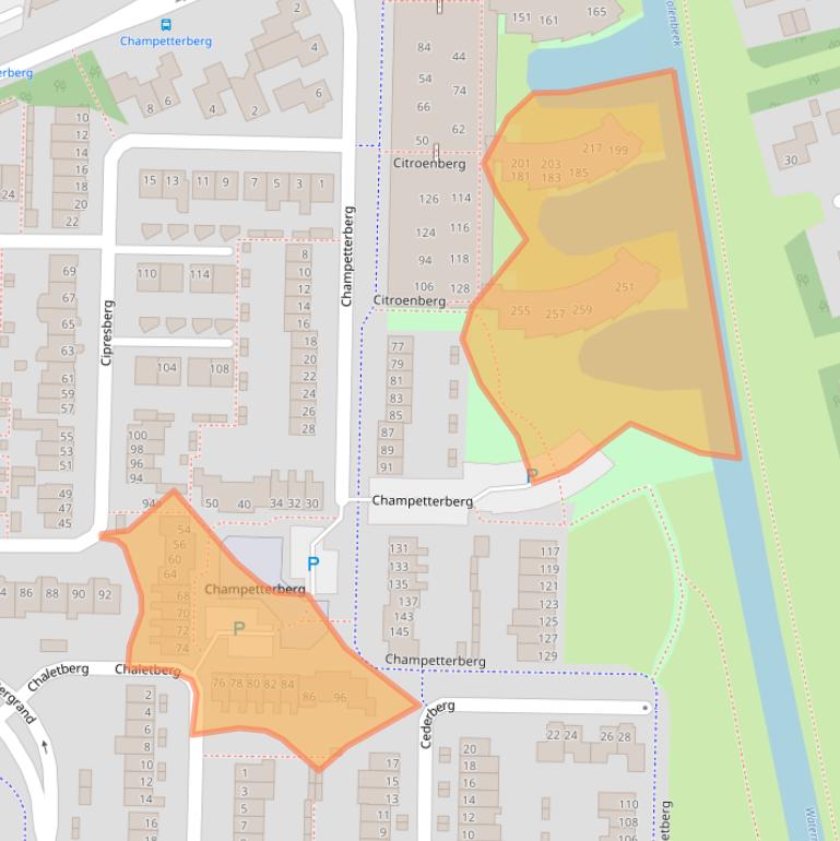 Kaart van postcodegebied 4707DB.