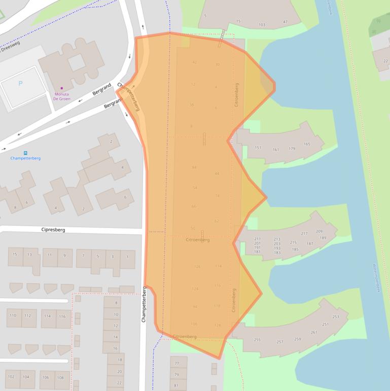 Kaart van postcodegebied 4707DC.