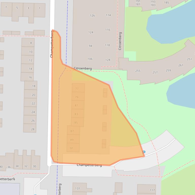 Kaart van postcodegebied 4707DD.
