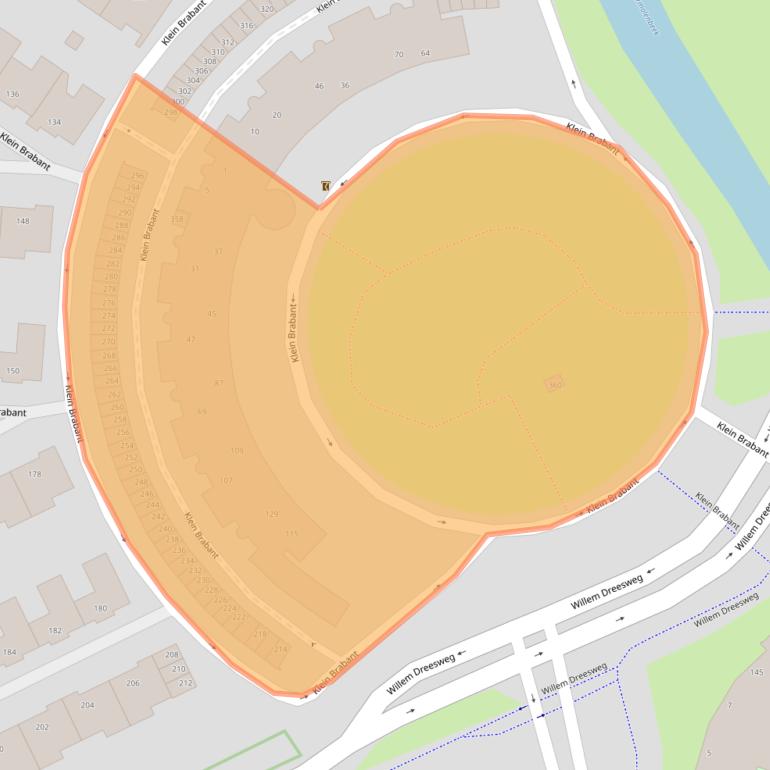 Kaart van postcodegebied 4707DS.