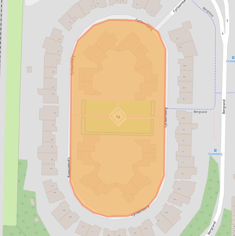 Kaart van postcodegebied 4707DX.