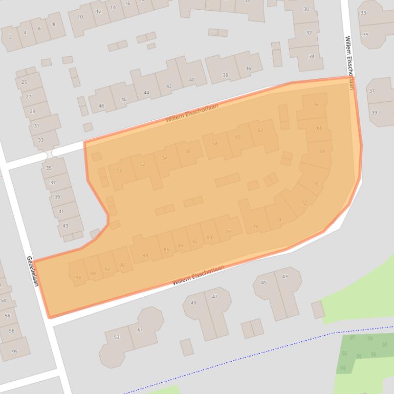 Kaart van postcodegebied 4707GC.