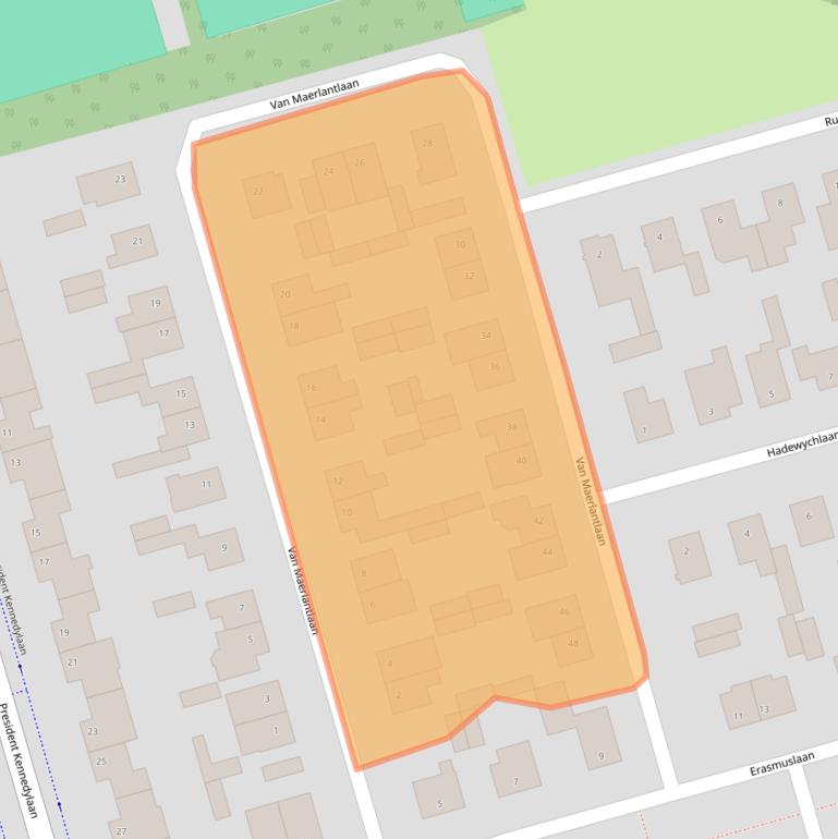 Kaart van postcodegebied 4707HD.