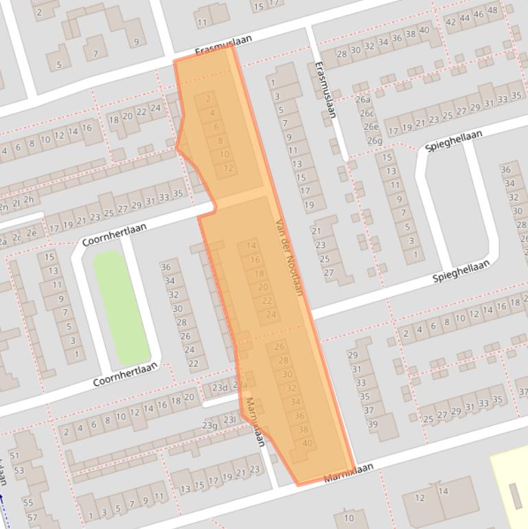 Kaart van postcodegebied 4707HL.