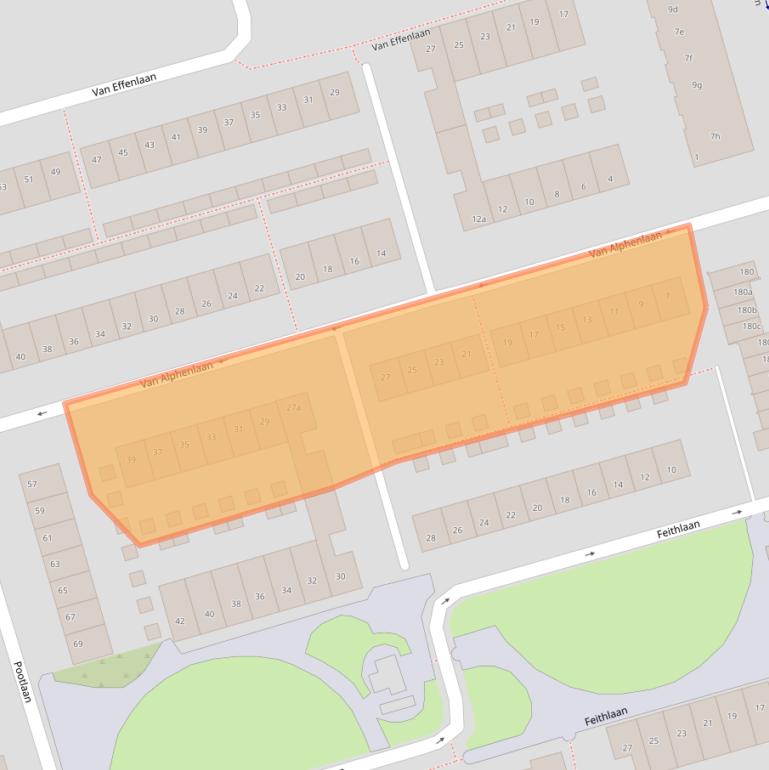 Kaart van postcodegebied 4707JJ.