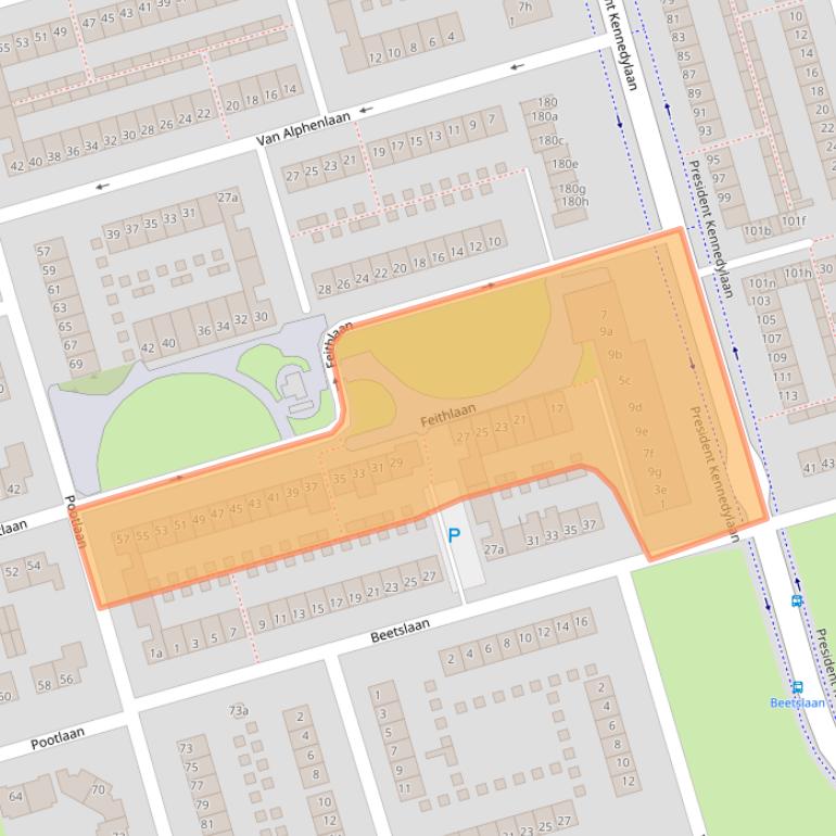 Kaart van postcodegebied 4707JL.