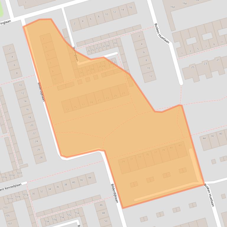 Kaart van postcodegebied 4707KA.