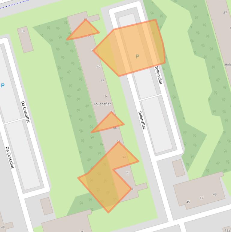 Kaart van postcodegebied 4707KE.