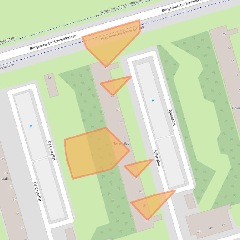 Kaart van postcodegebied 4707KG.