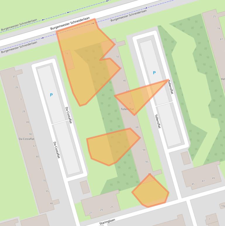 Kaart van postcodegebied 4707KH.