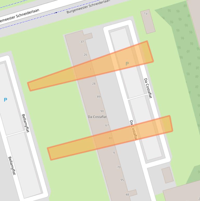 Kaart van postcodegebied 4707KJ.