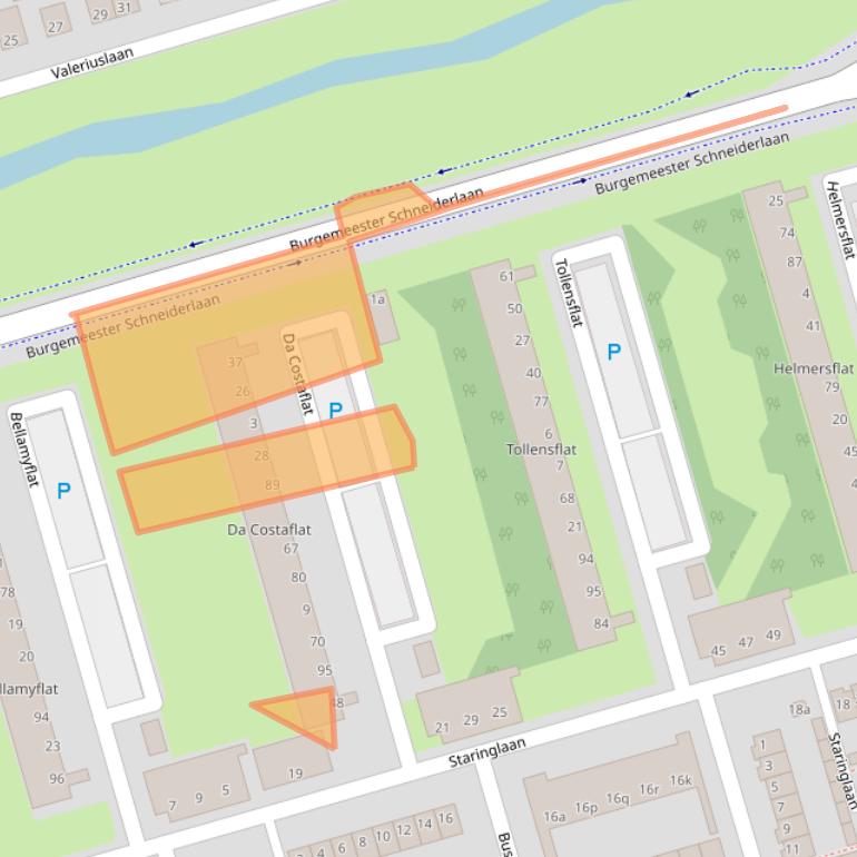 Kaart van postcodegebied 4707KM.