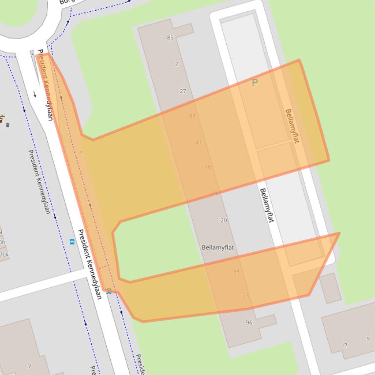 Kaart van postcodegebied 4707KP.