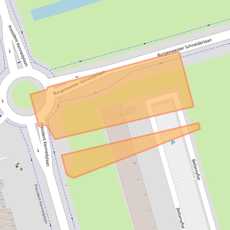 Kaart van postcodegebied 4707KR.