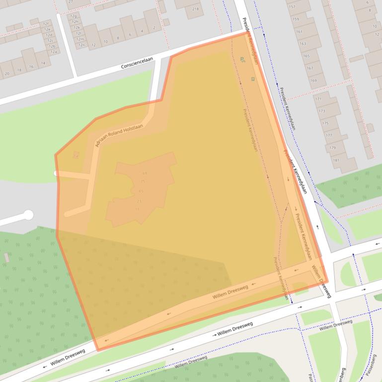 Kaart van postcodegebied 4707LV.