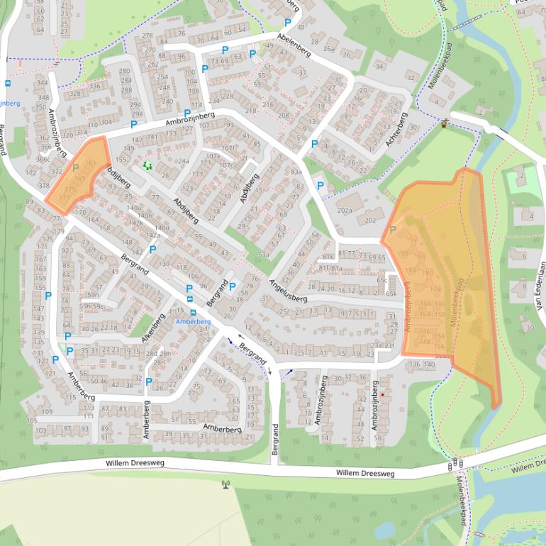 Kaart van postcodegebied 4707MP.