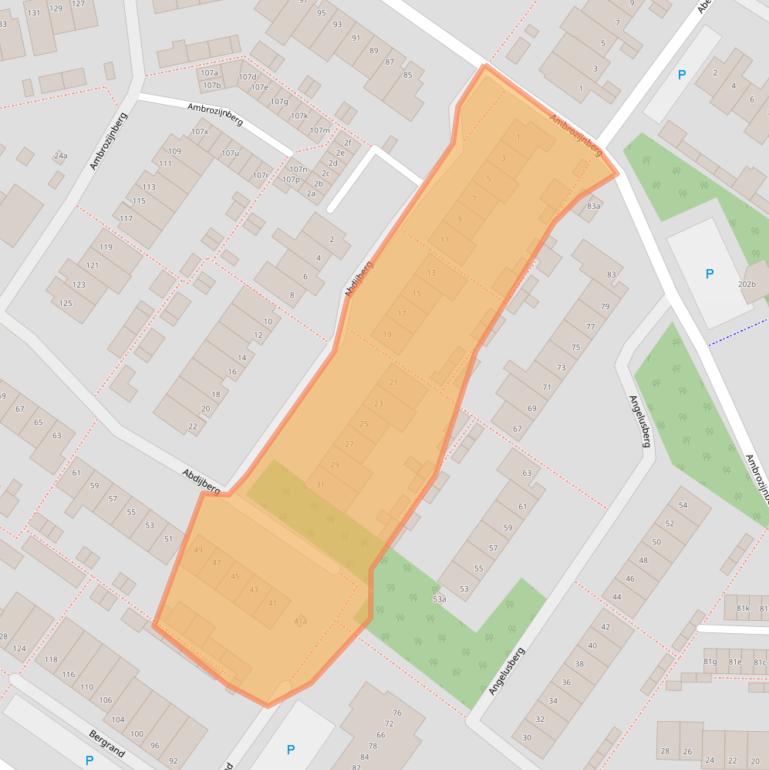 Kaart van postcodegebied 4707MX.