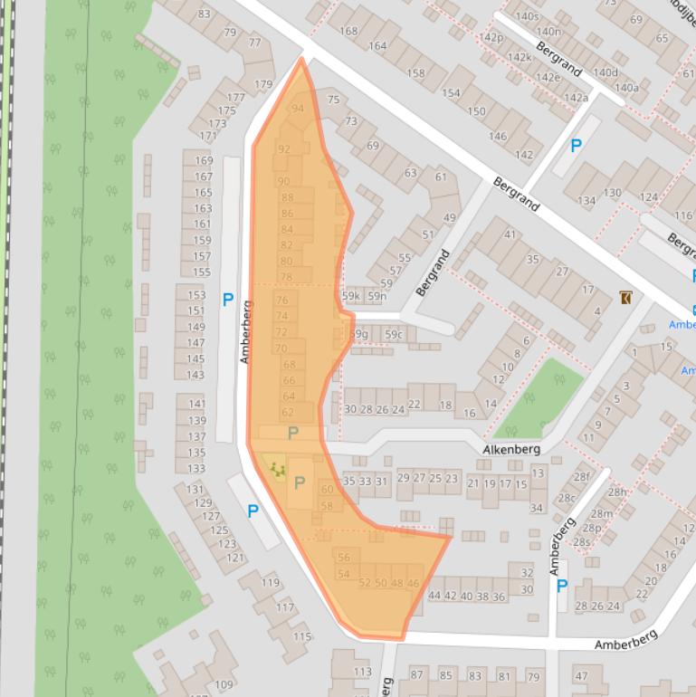 Kaart van postcodegebied 4707NN.