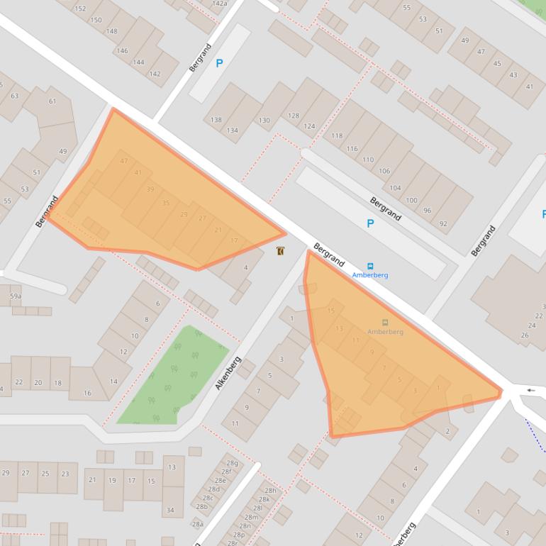 Kaart van postcodegebied 4707NT.