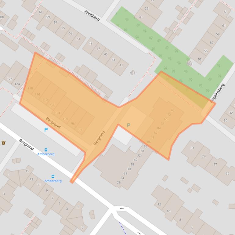 Kaart van postcodegebied 4707NX.