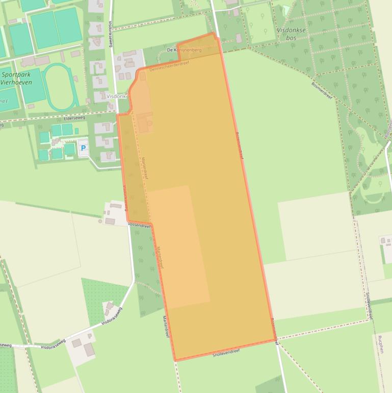 Kaart van postcodegebied 4707PL.