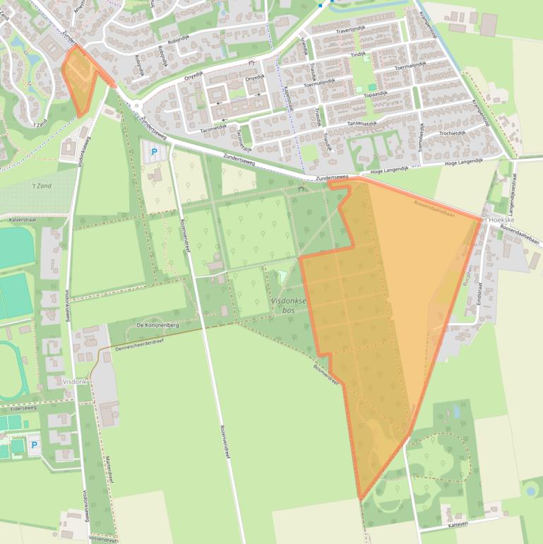 Kaart van postcodegebied 4707PZ.