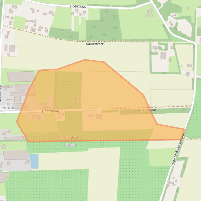 Kaart van postcodegebied 4707RG.