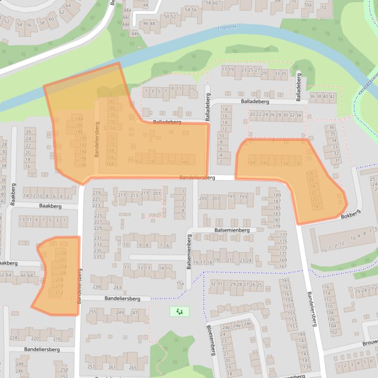 Kaart van postcodegebied 4707SE.