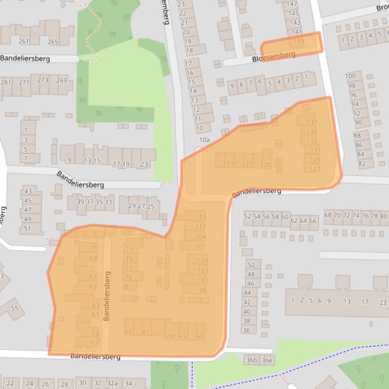 Kaart van postcodegebied 4707SH.