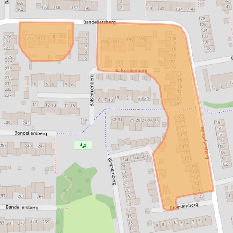 Kaart van postcodegebied 4707SJ.