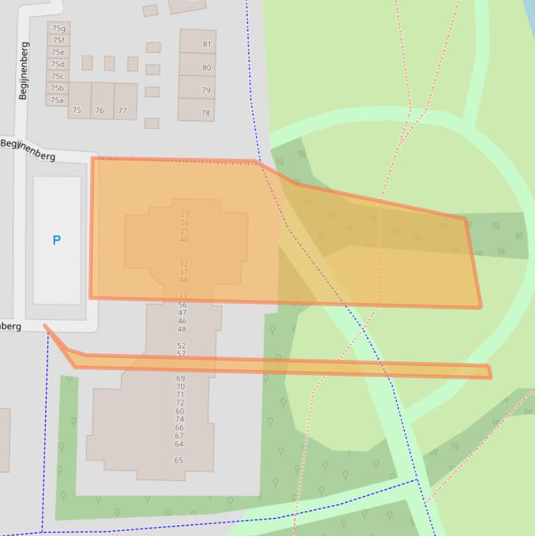 Kaart van postcodegebied 4707SM.