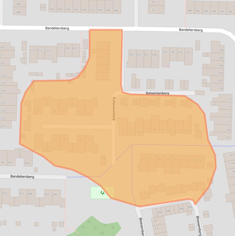 Kaart van postcodegebied 4707SW.