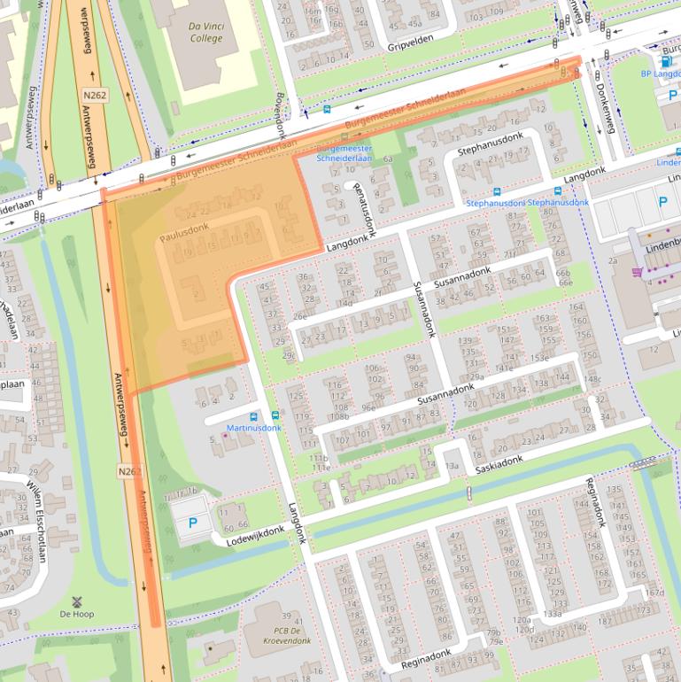 Kaart van postcodegebied 4707TA.