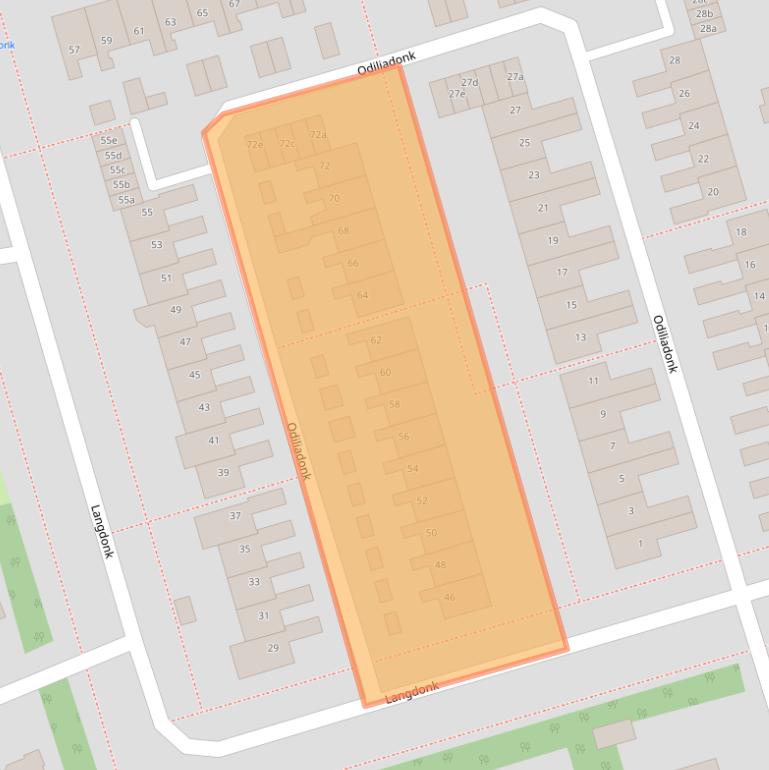 Kaart van postcodegebied 4707TM.