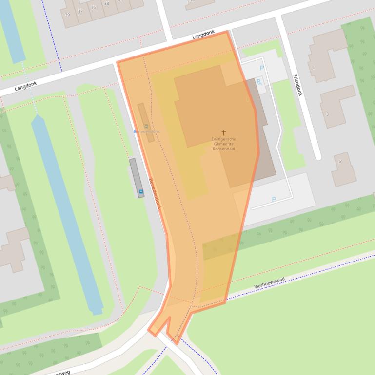 Kaart van postcodegebied 4707TZ.