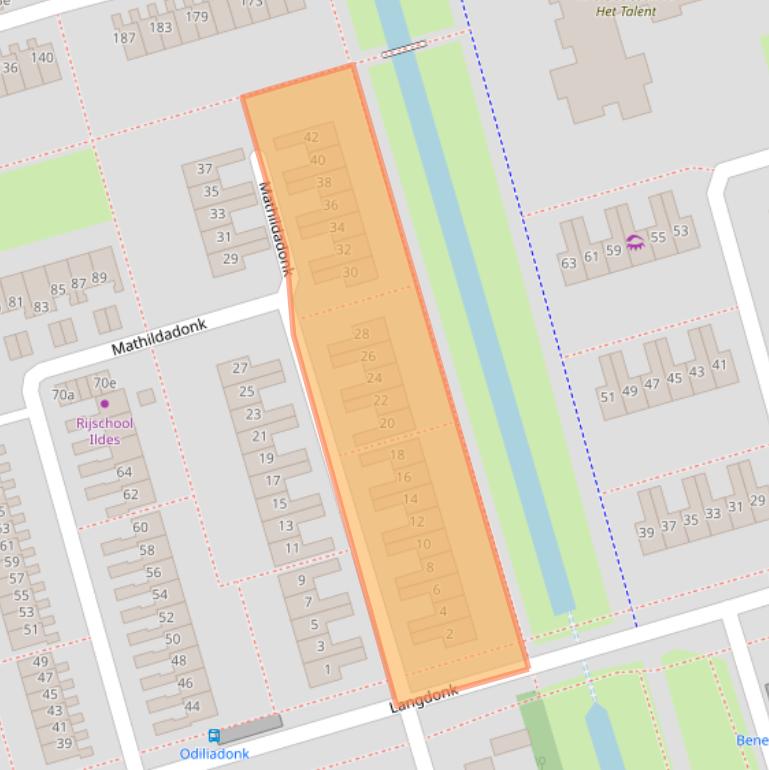 Kaart van postcodegebied 4707VC.